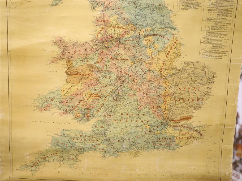 Mathiesons Map of the Railway Systems in England and Scotland corrected to January 1st 1880